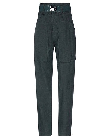 HIGH Casual trouser Dark green 54% Cotton, 46% Virgin Wool