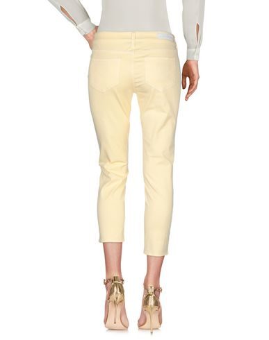 Shop Jacob Cohёn Woman Pants Light Yellow Size 26 Cotton, Elastane