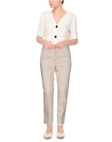 Blue Les Copains Pants In Beige