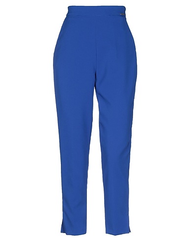 ELISABETTA FRANCHI Casual trouser ESSENTIAL Bright blue 87% Polyester, 13% Elastane