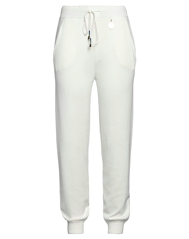 ELISABETTA FRANCHI Casual pants Ivory 82% Viscose, 18% Polyamide