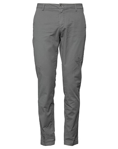 AGLINI Pantalone Grigio 98% Cotone, 2% Elastan