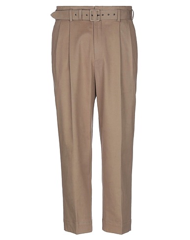 PAL ZILERI Casual trouser Khaki 92% Cotton, 6% Cashmere, 2% Elastane