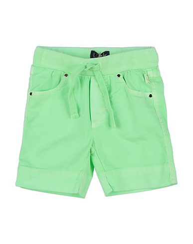 IL GUFO Shorts & Bermuda Lime green 97% Cotton, 3% Elastane