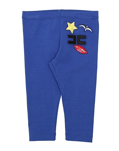 ELISABETTA FRANCHI Casual trouser Blue 94% Cotton, 6% Elastane
