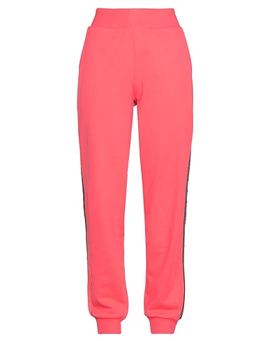 CUSTO BARCELONA Casual pants Coral 100% Cotton, Elastane