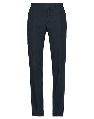 ZEGNA Casual trouser Navy blue 97% Cotton, 3% Elastane