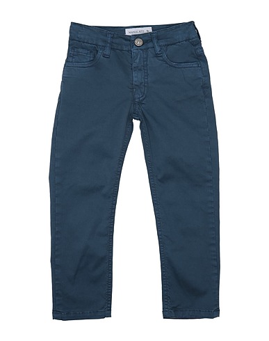MANUEL RITZ Casual pants Midnight blue 98% Cotton, 2% Elastane