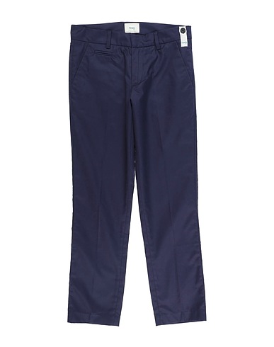 FENDI Casual pants Midnight blue 100% Cotton