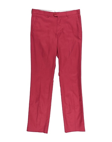 ISAIA Pantalone Bordeaux 100% Cotone