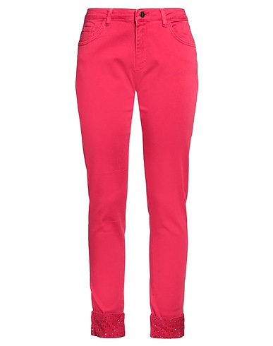 MARANI Casual pants Fuchsia 88% Cotton, 9% Polyester, 3% Elastane