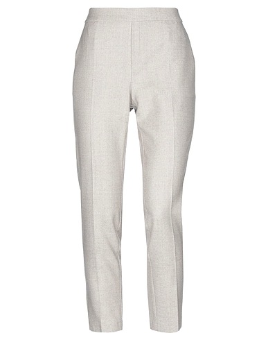 BIANCALANCIA Casual trouser Light grey 80% Virgin Wool, 16% Polyester, 4% Elastane