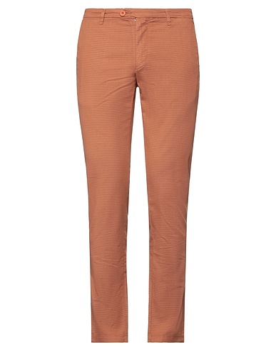 LIU •JO MAN Casual trouser Brown 98% Cotton, 2% Elastane
