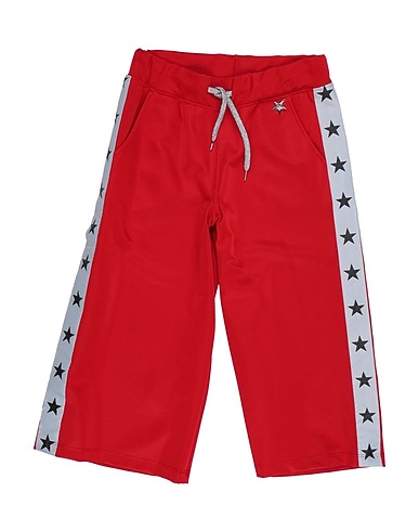 SHOPART Casual trouser Red 93% Polyester, 7% Elastane
