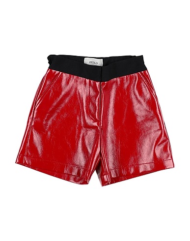 VICOLO ショートパンツ＆バミューダパンツ レッド ポリウレタン 50% / ポリエステル 50%