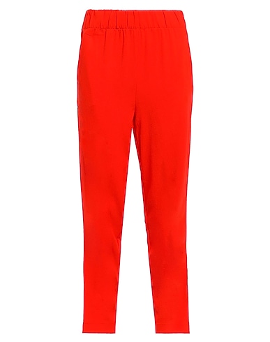 GANNI Casual trouser Orange 97% Polyester, 3% Elastane