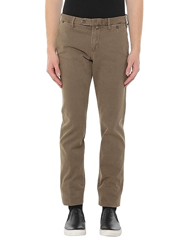 AT.P.CO Casual trouser Khaki 97% Cotton, 3% Elastane