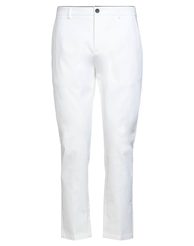 DEPARTMENT 5 Casual trouser White 97% Cotton, 3% Elastane