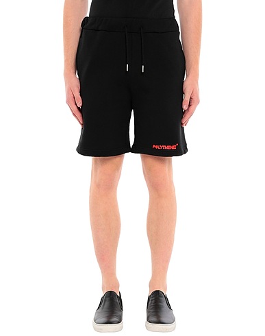 POLYTHENE* Shorts & Bermuda Black 72% Cotton, 28% Polyester
