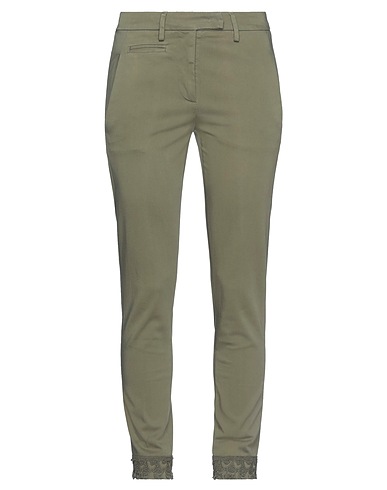 DONDUP Casual trouser Military green 98% Cotton, 2% Elastane