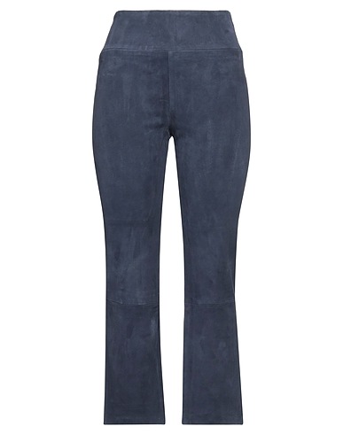 SPRWMN Casual trouser Navy blue 100% Lambskin