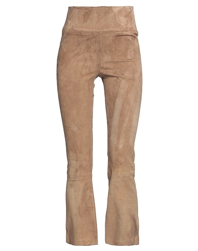 SPRWMN Casual pants Light brown 100% Lambskin