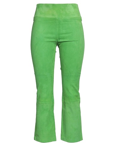 SPRWMN Casual trouser Green 100% Lambskin