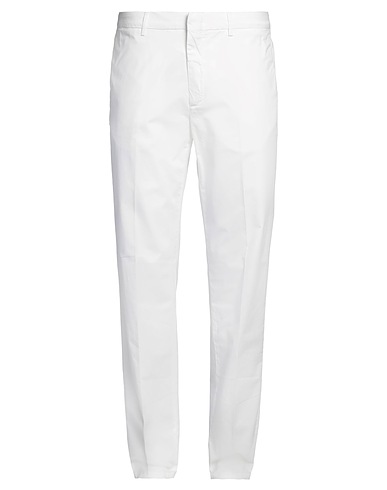DUNHILL Casual pants White 96% Cotton, 4% Elastane
