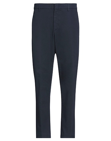 DUNHILL Casual trouser Midnight blue 96% Cotton, 4% Elastane