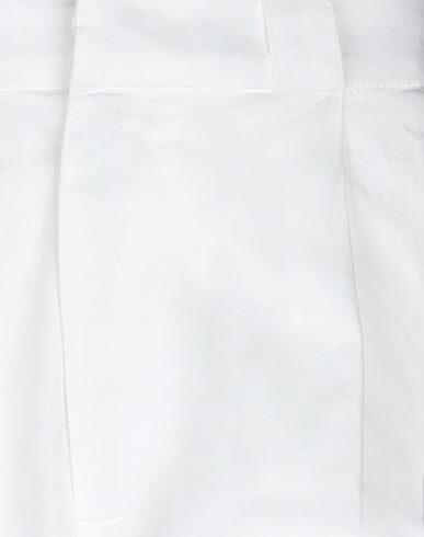 Shop P_jean Woman Pants Ivory Size 4 Cotton, Elastane In White