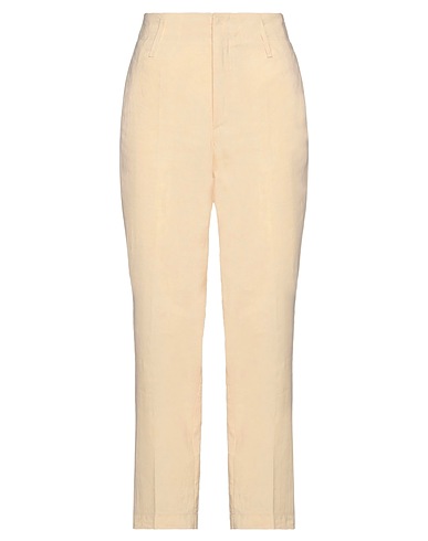 FORTE_FORTE Casual pants Ivory 50% Cotton, 50% Linen