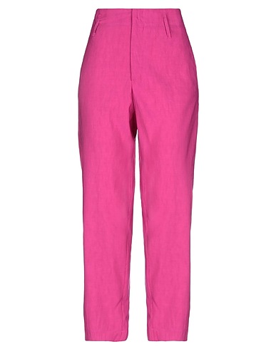 FORTE_FORTE Pantalone Fucsia 50% Cotone, 50% Lino