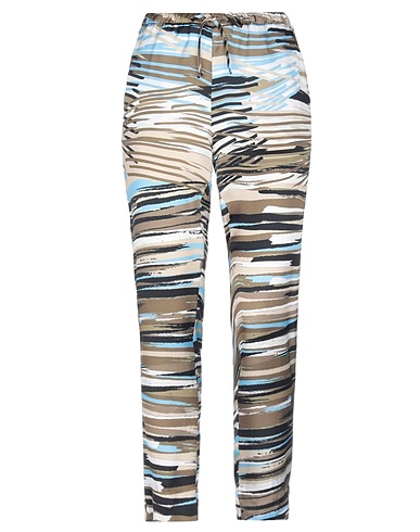 MANILA GRACE Casual pants Military green 100% Viscose