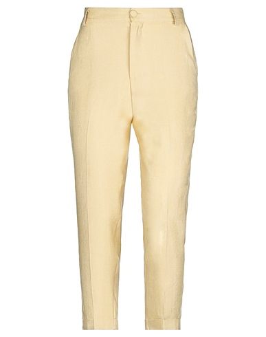 ACTUALEE Pantalone Giallo pastello 50% Lino, 27% Viscosa, 23% Poliestere