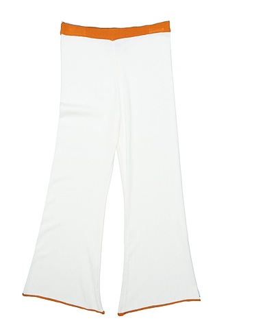 AKEP Casual pants White 98% Viscose, 2% Elastane