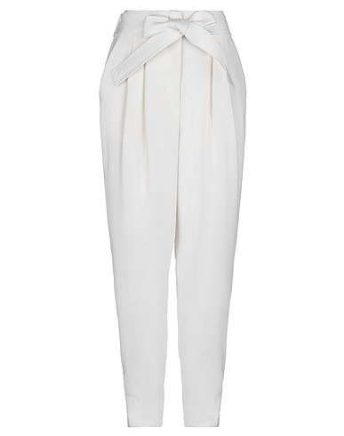 P.A.R.O.S.H. Casual trouser White 100% Polyester