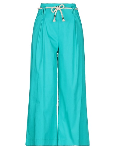 BERNA Casual trouser Turquoise 98% Cotton, 2% Elastane