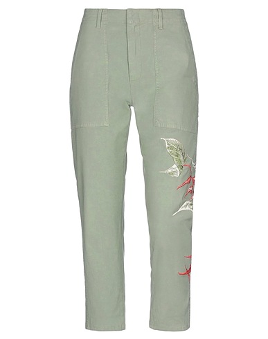 DONDUP Casual trouser Military green 98% Cotton, 2% Elastane