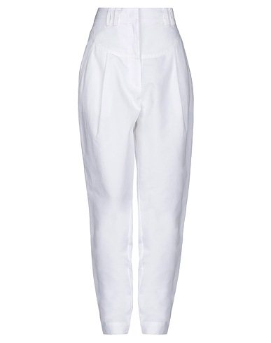 PHILOSOPHY di LORENZO SERAFINI Casual trouser White 80% Cotton, 20% Linen