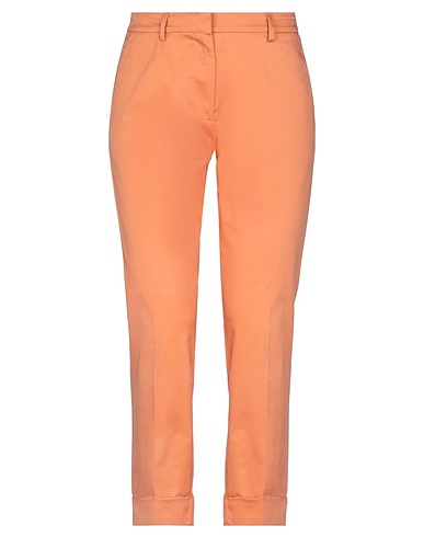 GRIFONI Casual trouser Apricot 97% Cotton, 3% Elastane
