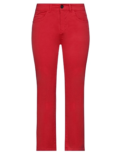 LAB ANNA RACHELE Pantalone Rosso 98% Cotone, 2% Elastan