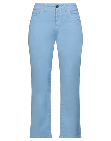 LAB ANNA RACHELE Casual trouser Slate blue 98% Cotton, 2% Elastane