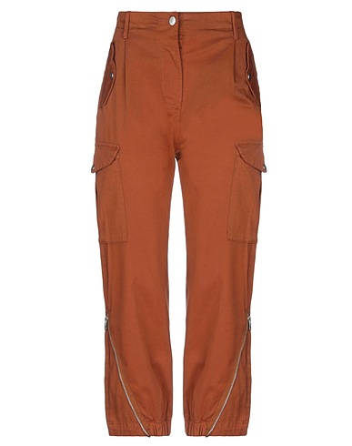 MERCI ITALIA Casual trouser Brown 98% Cotton, 2% Lycra®