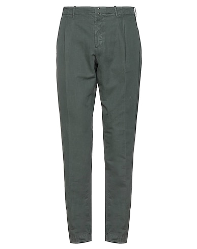 INCOTEX Casual pants Military green 74% Cotton, 26% Linen