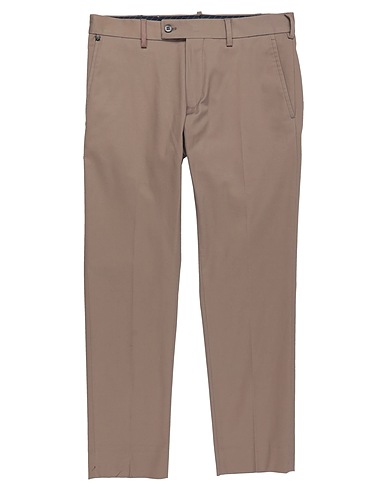 MESSAGERIE Casual trouser Light brown 97% Cotton, 3% Elastane