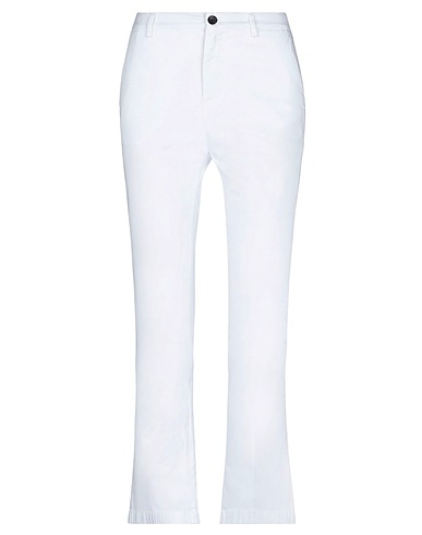 DEPARTMENT 5 Casual pants White 97% Cotton, 3% Elastane
