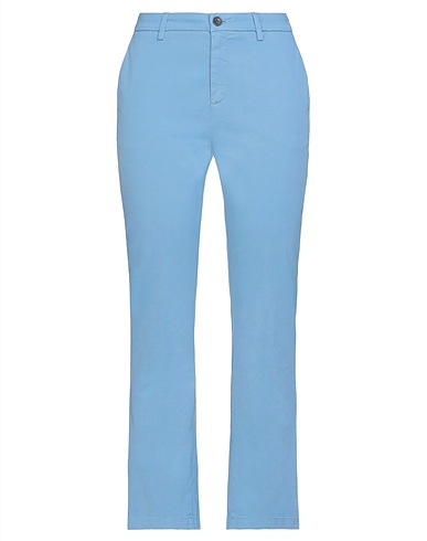 DEPARTMENT 5 Casual pants Azure 97% Cotton, 3% Elastane