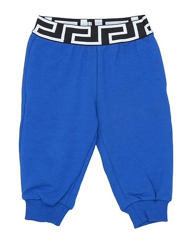 VERSACE YOUNG Pantalone Blu china 94% Cotone, 6% Elastan, Poliestere, Poliammide