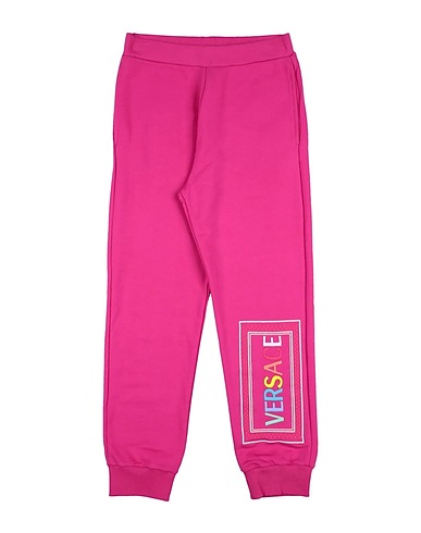 VERSACE YOUNG Casual trouser Fuchsia 100% Cotton, Elastane, Polyester, Other Fibres