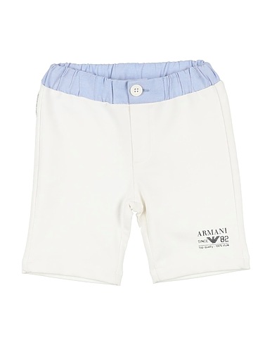 EMPORIO ARMANI Shorts & Bermuda White 94% Cotton, 6% Elastane, Polyester